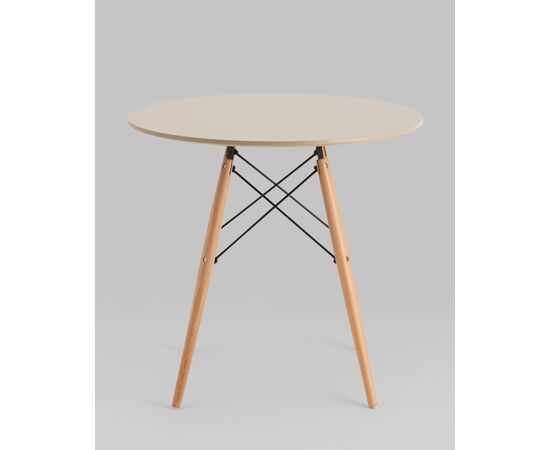 Стол DSW NEW D80 бежевый, изображение 5 | Интернет магазин мебели и декора LifeDekor