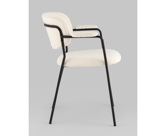 Стул Кэрол букле белый, изображение 6 | Интернет магазин мебели и декора LifeDekor