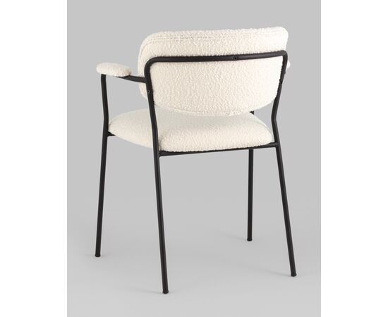 Стул Кэрол букле белый, изображение 8 | Интернет магазин мебели и декора LifeDekor