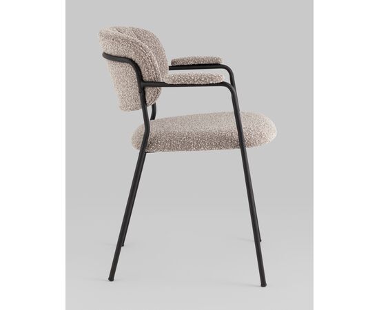 Стул Кэрол букле серый, изображение 4 | Интернет магазин мебели и декора LifeDekor