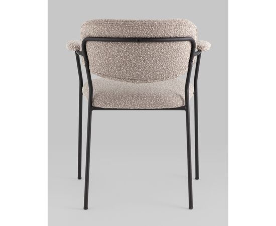 Стул Кэрол букле серый, изображение 5 | Интернет магазин мебели и декора LifeDekor