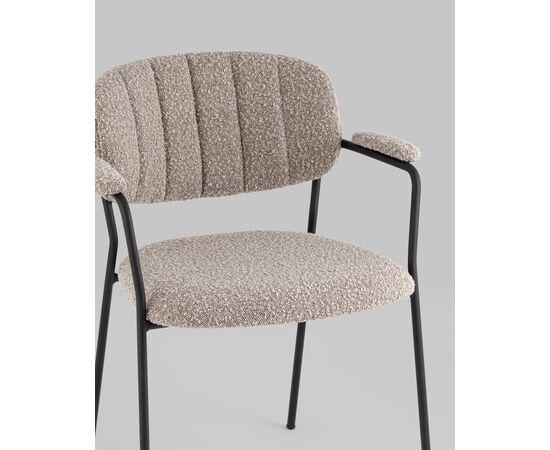 Стул Кэрол букле серый, изображение 8 | Интернет магазин мебели и декора LifeDekor