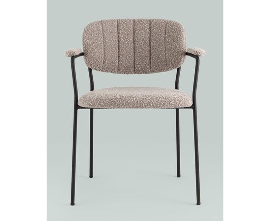 Стул Кэрол букле серый, изображение 3 | Интернет магазин мебели и декора LifeDekor