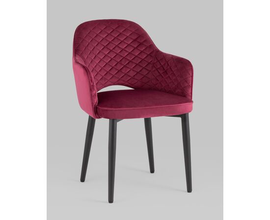 Стул Венера диамант NEW, велюр бордовый NP, изображение 2 | Интернет магазин мебели и декора LifeDekor