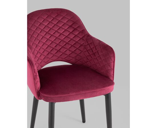Стул Венера диамант NEW, велюр бордовый NP, изображение 10 | Интернет магазин мебели и декора LifeDekor