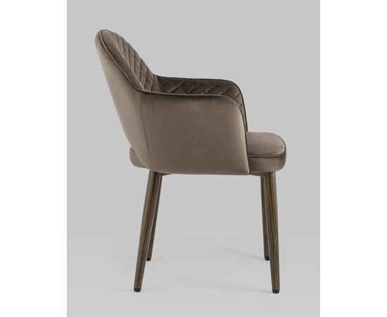 Стул Венера диамант NEW, велюр коричневый (ножки дерево) NP, изображение 7 | Интернет магазин мебели и декора LifeDekor