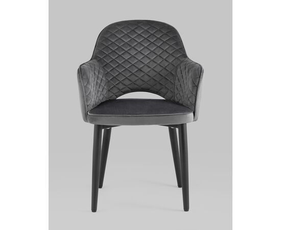 Стул Венера диамант NEW, велюр серый NP (набор 2 шт), изображение 3 | Интернет магазин мебели и декора LifeDekor