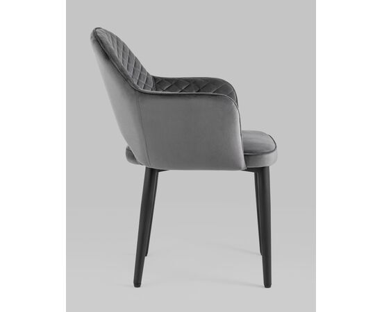 Стул Венера диамант NEW, велюр серый NP (набор 2 шт), изображение 4 | Интернет магазин мебели и декора LifeDekor