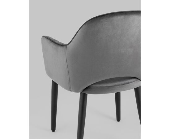 Стул Венера диамант NEW, велюр серый NP (набор 2 шт), изображение 7 | Интернет магазин мебели и декора LifeDekor