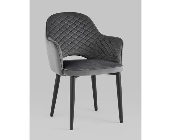 Стул Венера диамант NEW, велюр серый NP (набор 2 шт), изображение 2 | Интернет магазин мебели и декора LifeDekor