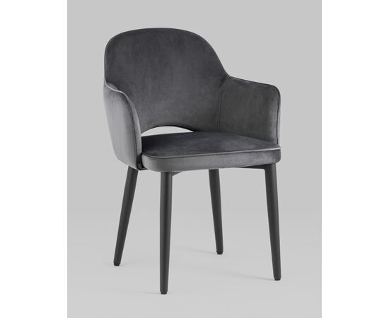 Стул Венера NEW, велюр серый NP, изображение 2 | Интернет магазин мебели и декора LifeDekor