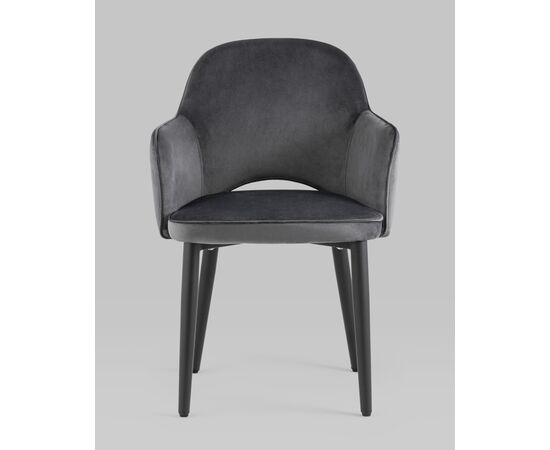 Стул Венера NEW, велюр серый NP (набор 2шт), изображение 3 | Интернет магазин мебели и декора LifeDekor