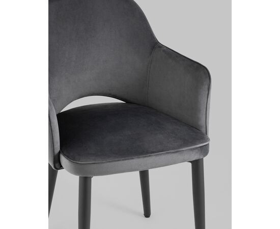 Стул Венера NEW, велюр серый NP (набор 2шт), изображение 8 | Интернет магазин мебели и декора LifeDekor