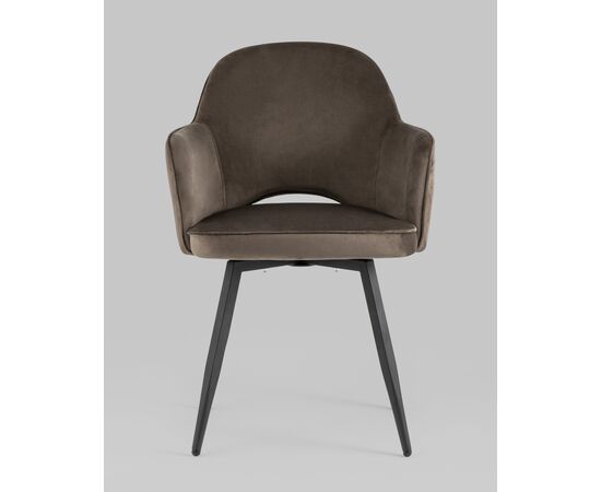 Стул Венера вращающийся, велюр коричневый NP, изображение 5 | Интернет магазин мебели и декора LifeDekor