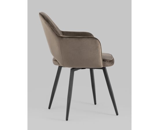 Стул Венера вращающийся, велюр коричневый NP, изображение 6 | Интернет магазин мебели и декора LifeDekor