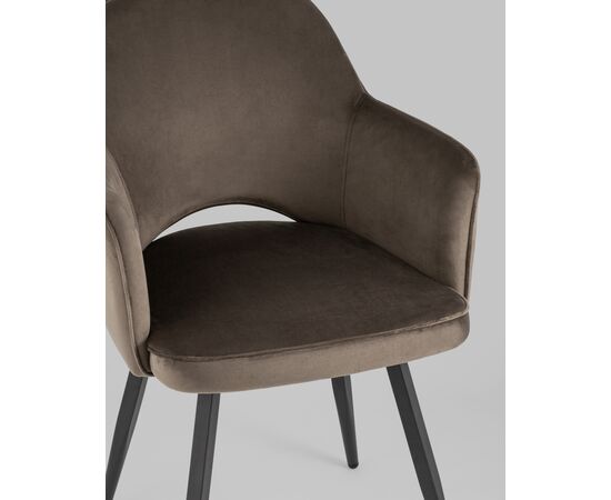 Стул Венера вращающийся, велюр коричневый NP, изображение 10 | Интернет магазин мебели и декора LifeDekor