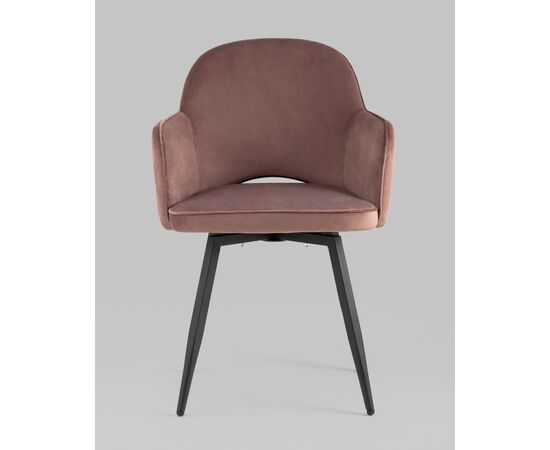 Стул Венера вращающийся, велюр пыльно-розовый NP (набор 2шт), изображение 5 | Интернет магазин мебели и декора LifeDekor