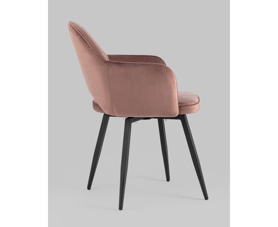 Стул Венера вращающийся, велюр пыльно-розовый NP, изображение 6 | Интернет магазин мебели и декора LifeDekor
