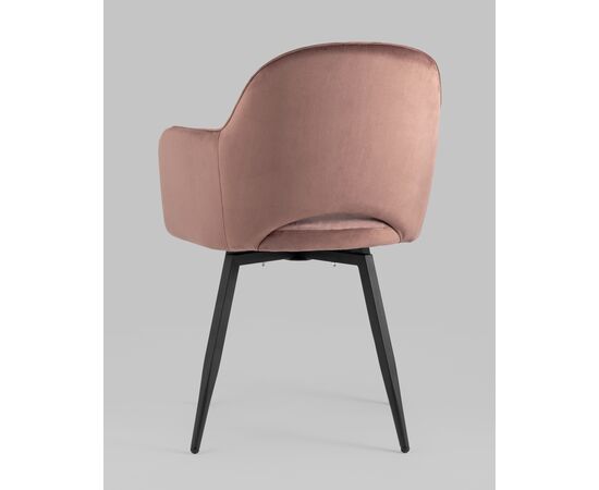 Стул Венера вращающийся, велюр пыльно-розовый NP (набор 2шт), изображение 8 | Интернет магазин мебели и декора LifeDekor