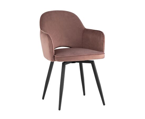 Стул Венера вращающийся, велюр пыльно-розовый NP | Интернет магазин мебели и декора LifeDekor