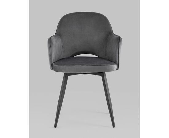 Стул Венера вращающийся, велюр серый NP (набор 2шт), изображение 5 | Интернет магазин мебели и декора LifeDekor