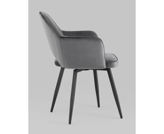 Стул Венера вращающийся, велюр серый NP (набор 2шт), изображение 6 | Интернет магазин мебели и декора LifeDekor