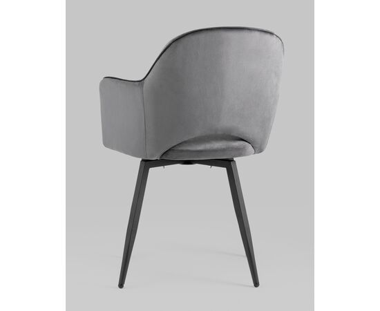 Стул Венера вращающийся, велюр серый NP, изображение 8 | Интернет магазин мебели и декора LifeDekor