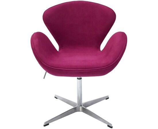 Кресло SWAN STYLE CHAIR винный, искусственная замша, изображение 2 | Интернет магазин мебели и декора LifeDekor