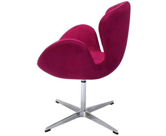 Кресло SWAN STYLE CHAIR винный, искусственная замша, изображение 4 | Интернет магазин мебели и декора LifeDekor