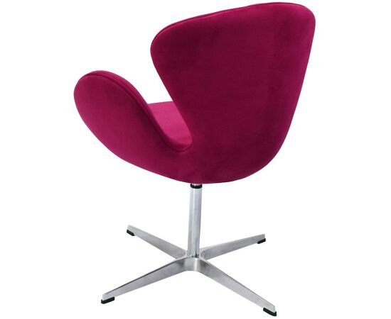 Кресло SWAN STYLE CHAIR винный, искусственная замша, изображение 3 | Интернет магазин мебели и декора LifeDekor