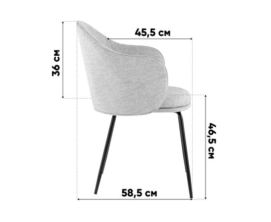 Стул обеденный Echo бежевый, изображение 10 | Интернет магазин мебели и декора LifeDekor