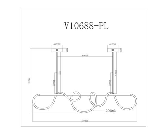 Светильник подвесной светодиодный Moderli V10688-PL True, изображение 18 | Интернет магазин мебели и декора LifeDekor