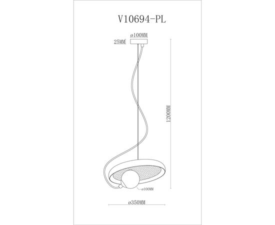 Светильник подвесной Moderli V10694-PL Cosmi, изображение 18 | Интернет магазин мебели и декора LifeDekor