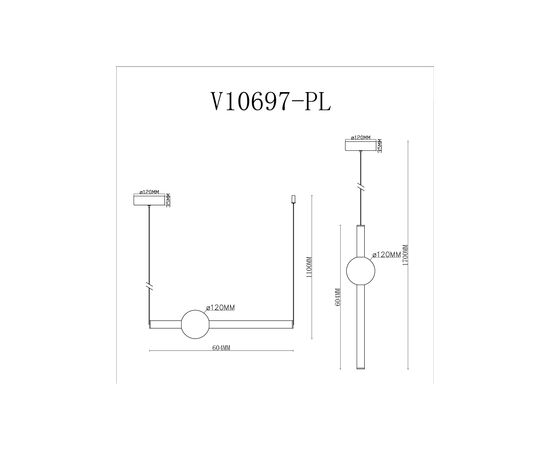 Светильник подвесной светодиодный Moderli V10697-PL Eclipse, изображение 6 | Интернет магазин мебели и декора LifeDekor
