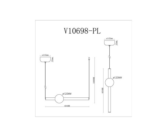 Светильник подвесной светодиодный Moderli V10698-PL Eclipse, изображение 8 | Интернет магазин мебели и декора LifeDekor