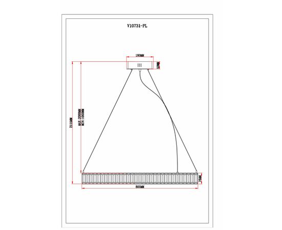 Люстра подвесная светодиодная Moderli V10731-PL Asti, изображение 10 | Интернет магазин мебели и декора LifeDekor