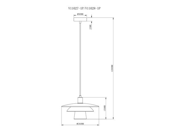 Светильник подвесной Moderli V11027-1P Sydney, изображение 6 | Интернет магазин мебели и декора LifeDekor