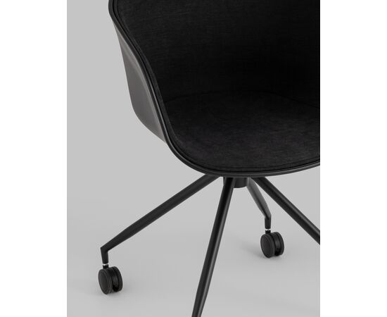 Кресло офисное LIBRA рогожка черный, изображение 10 | Интернет магазин мебели и декора LifeDekor