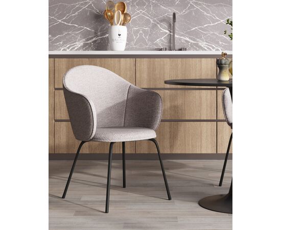 Стул обеденный Echo светло-серый, изображение 3 | Интернет магазин мебели и декора LifeDekor