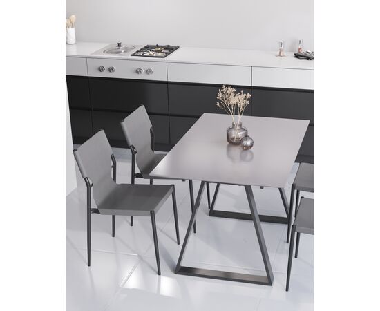 Стул обеденный West серый, изображение 3 | Интернет магазин мебели и декора LifeDekor