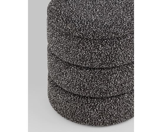 Пуф с ящиком Hive XS букле черный меланж, изображение 5 | Интернет магазин мебели и декора LifeDekor