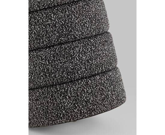 Пуф с ящиком Hive XS букле черный меланж, изображение 4 | Интернет магазин мебели и декора LifeDekor