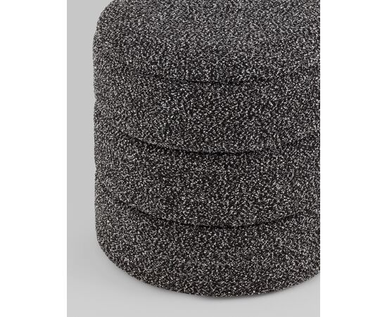 Пуф с ящиком Hive S букле черный меланж, изображение 6 | Интернет магазин мебели и декора LifeDekor