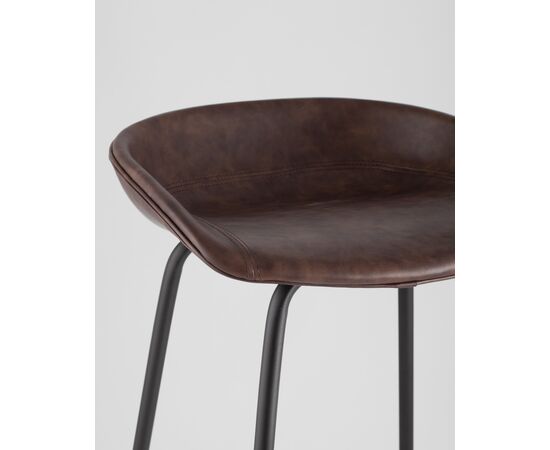 Стул барный Beetle Lite PU коричневый 2 шт, изображение 9 | Интернет магазин мебели и декора LifeDekor