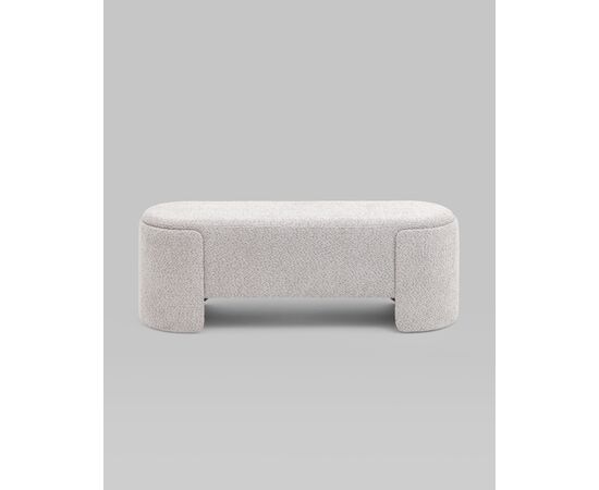 Банкетка Taks букле светло-серый, изображение 5 | Интернет магазин мебели и декора LifeDekor