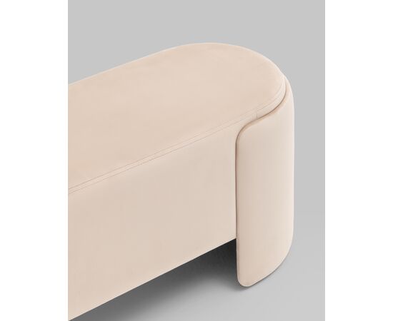 Банкетка Taks велюр молочный, изображение 5 | Интернет магазин мебели и декора LifeDekor
