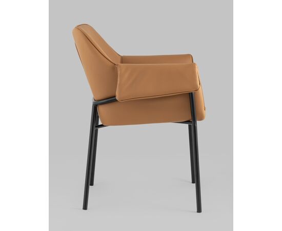 Кресло Бесс экокожа коричневый 2 шт., изображение 4 | Интернет магазин мебели и декора LifeDekor