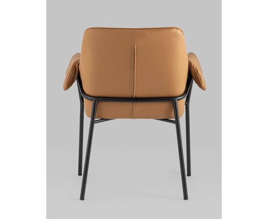 Кресло Бесс экокожа коричневый 2 шт., изображение 5 | Интернет магазин мебели и декора LifeDekor