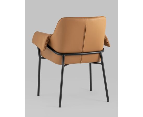 Кресло Бесс экокожа коричневый 2 шт., изображение 6 | Интернет магазин мебели и декора LifeDekor