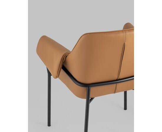 Кресло Бесс экокожа коричневый 2 шт., изображение 7 | Интернет магазин мебели и декора LifeDekor